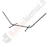 Hamako stovas, universalus 300-370x90xH120-140cm, tamsiai pilkas plienas-0