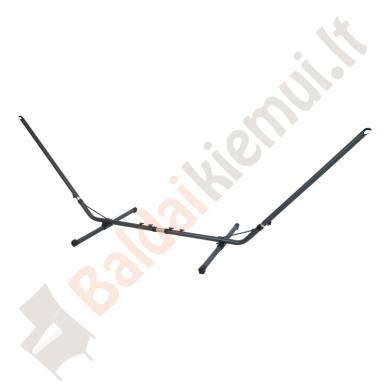 Hamako stovas, universalus 300-370x90xH120-140cm, tamsiai pilkas plienas-0