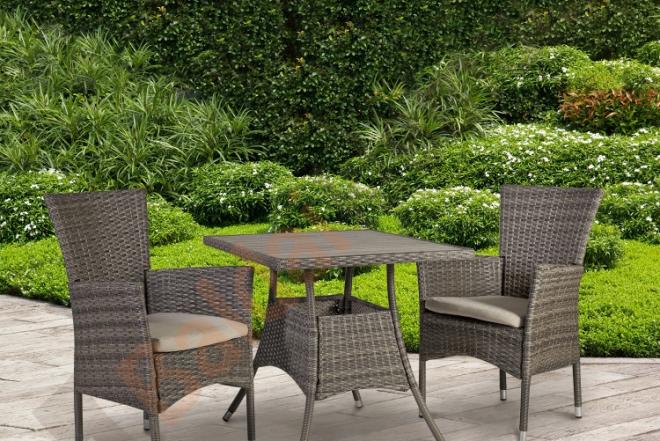 Balkono komplektas PALO: stalas ir 2 foteliai-0