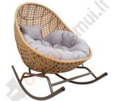 Supama lauko kėdė EGG. 134x87xH122cm Spalvos: smėlio ir šviesiai ruda-0