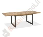 Valgomojo stalas INDUS 190/240x100xH76,5cm. Stalas per vidurį pailginamas-0