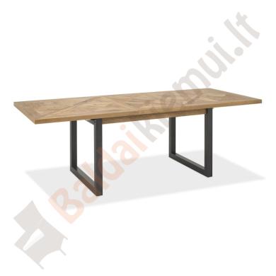 Valgomojo stalas INDUS 190/240x100xH76,5cm. Stalas per vidurį pailginamas-0