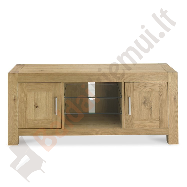 TV staliukas TURIN 44x135xH57cm, mediena: ąžuolas, spalva: natūrali, apdaila: alyvuota-0