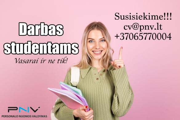 Darbas STUDENTAMS laisvu nuo studijų metu Kaune-0