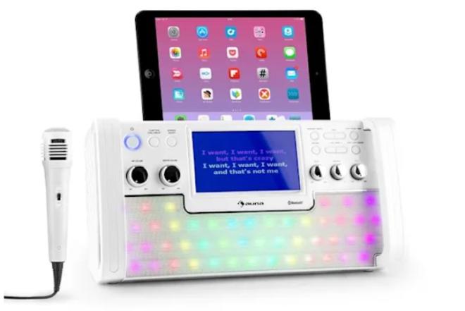 Auna "Discofever" LED karaoke su Usb, CD-0