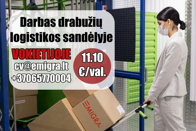 Darbas drabužių sandėlyje Vokietijoje-0