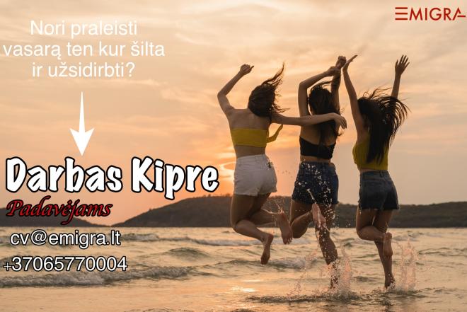 Darbas padavėjams Kipre-0
