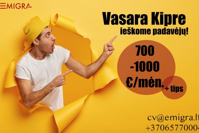 Darbas padavėjams Kipre-0