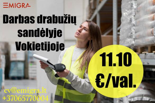 Darbas drabužių sandėlyje Vokietijoje-0