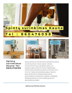 Spintų surinkimas Kaune 860476098-0