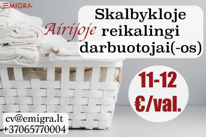 Airijoje skalbykloje reikalingi darbuotojai-0