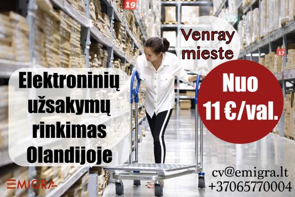 El.užsakymų surinkimas sandėlyje Olandijoje (Venray)-0