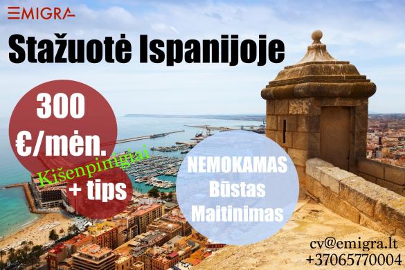 Darbas padavėjams Ispanijoje (STAŽUOTĖ)-0