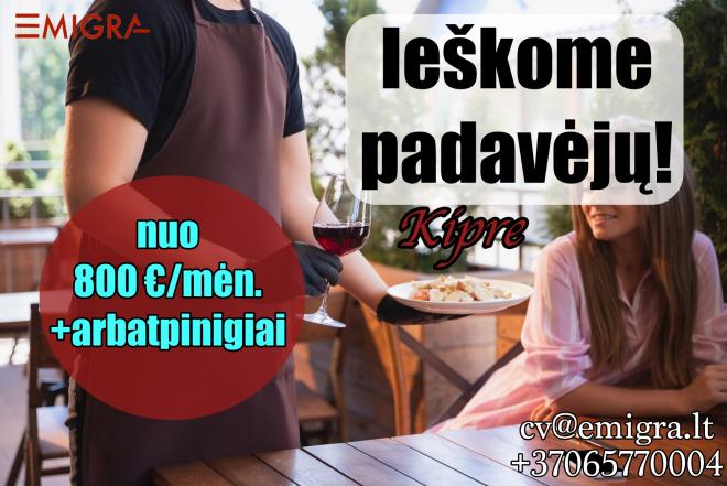 Darbo pasiūlymas padavėjams Kipre-0