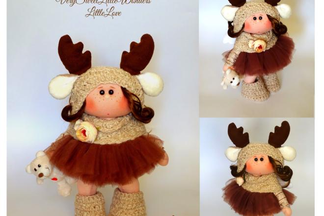 Rankų darbo lėlės handmade interjerinės lėlės-0