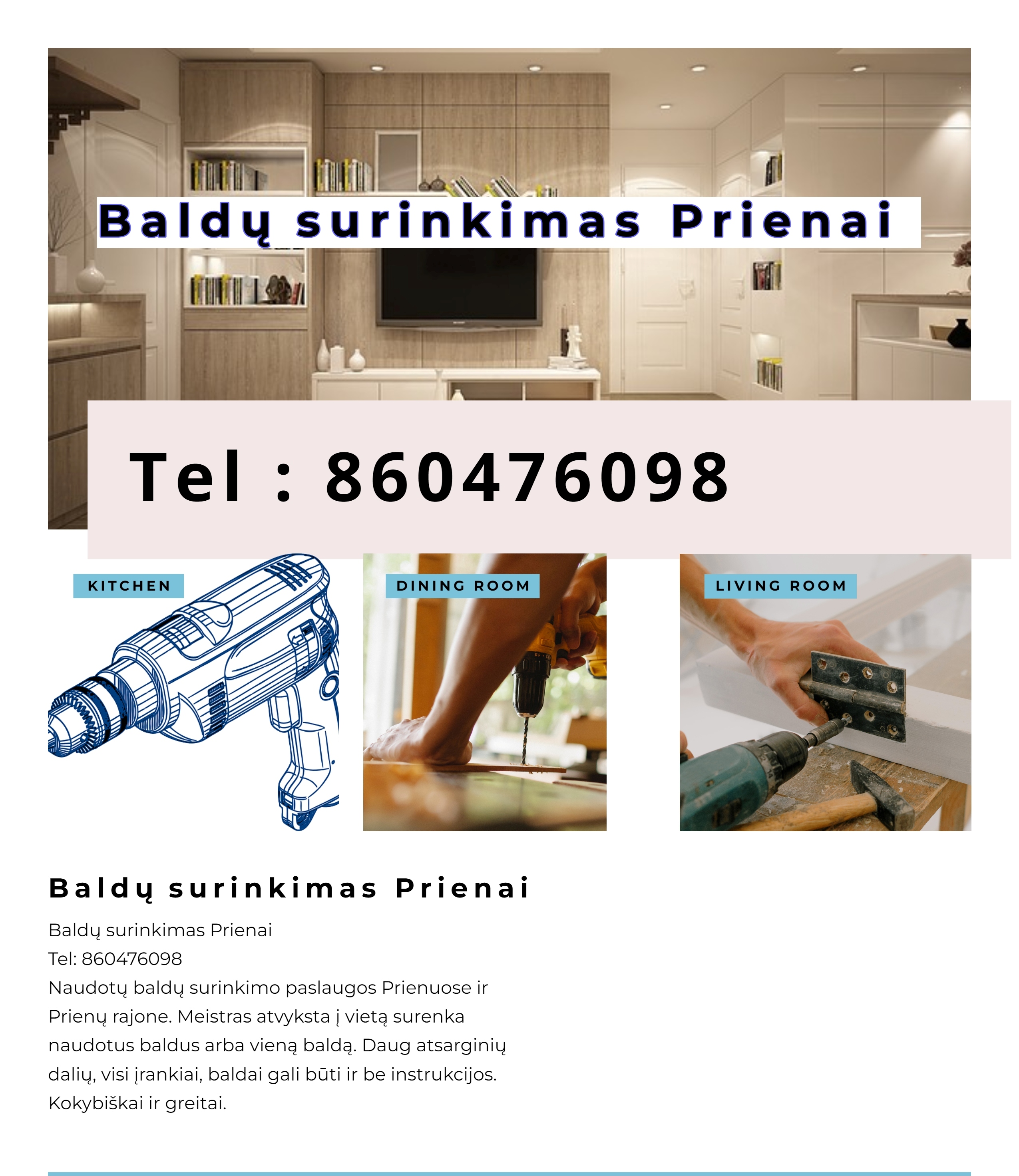 Baldų surinkimas Prienai-0