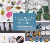 Silikoninės formos epoksidui, muilui, žvakėms-0