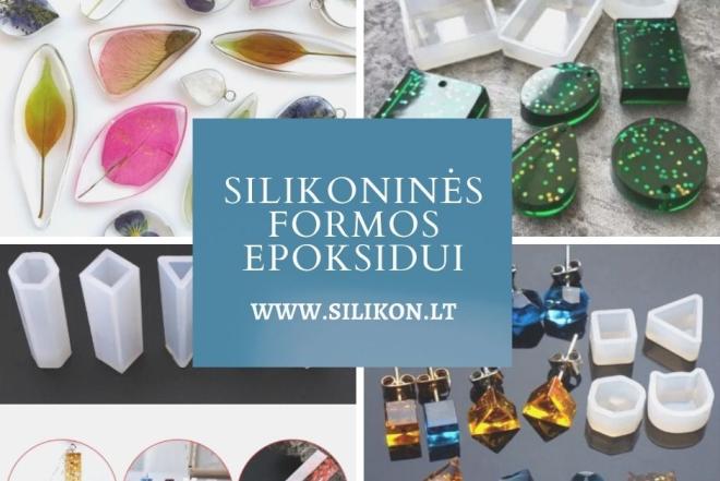 Silikoninės formos epoksidui, muilui, žvakėms-0
