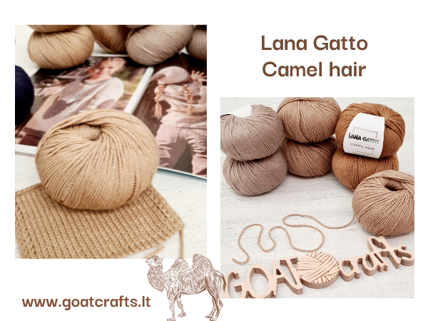Lana Gatto Camel hair siūlai iš Goatcrafts.lt-0