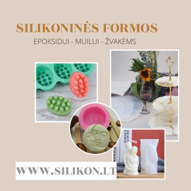 Silikoninės formos epoksidui, muilui, žvakėms-0