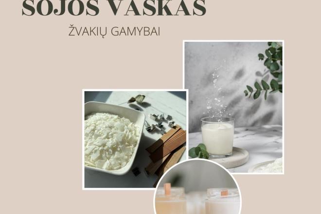 Sojos vaškas žvakių gamybai-0