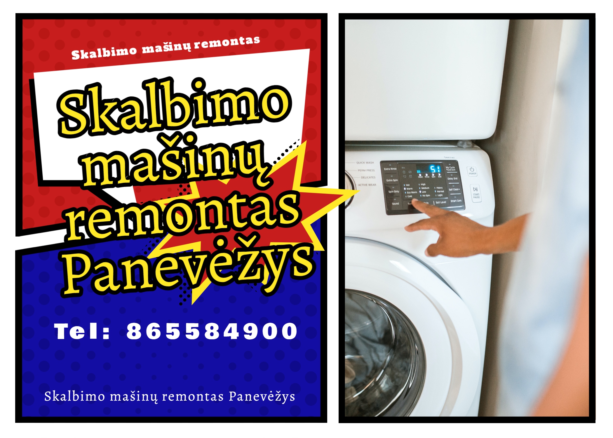 Skalbimo mašinų remontas Panevėžys-0