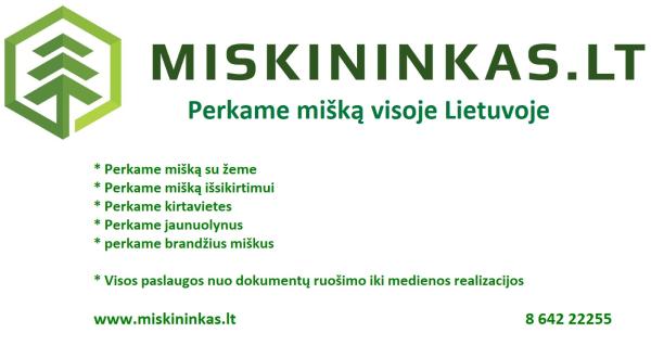 Perkame mišką Visoje Lietuvoje. Kirtavietes, jaunuolynus, brandžius-0