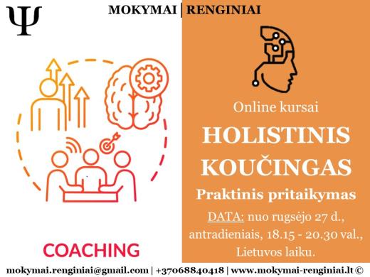 Online │ HOLISTINIS KOUČINGAS. Praktinis pritaikymas-0