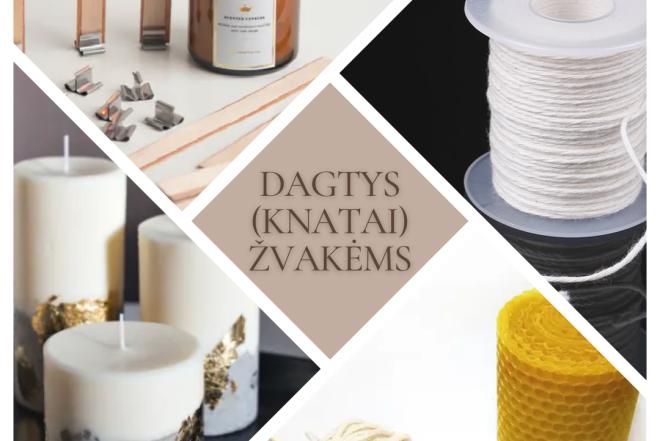 Dagtys (knatai) žvakėms-0