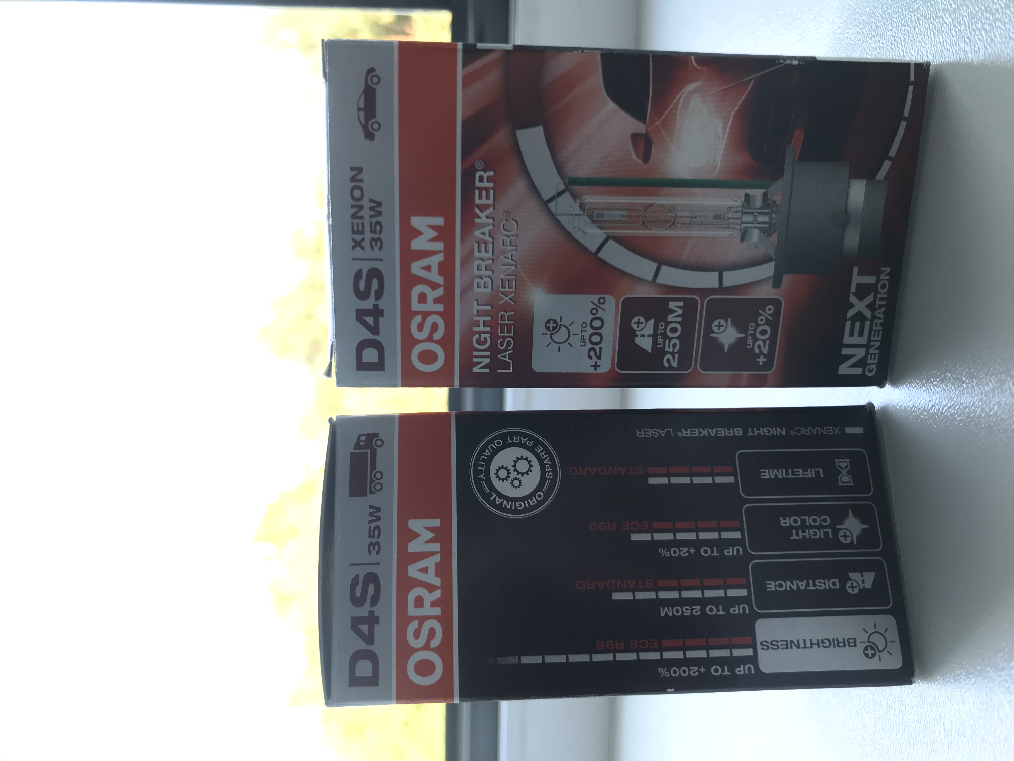 D4S Osram Night Breaker Laser Xenon lemputės 35W 2 vnt.-0