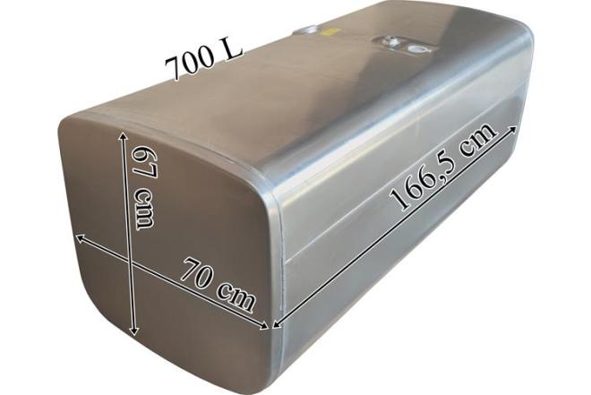 DEGALŲ BAKAS SCANIA 700L 1665X670X700 ALUMININIS-0