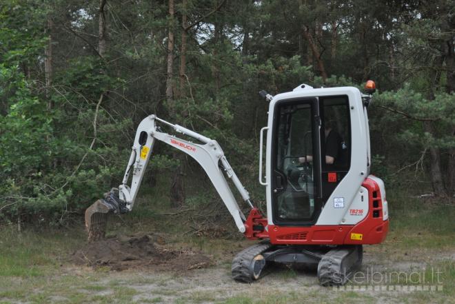 *Mini ekskavatoriaus nuoma (kuras ir operatorius), 865907990-0