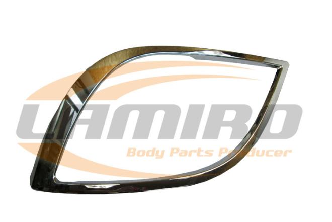 DAF XF 106 PRIEKINIŲ ŽIBINTŲ RĖMAS KAIRIS sidabrinis-0