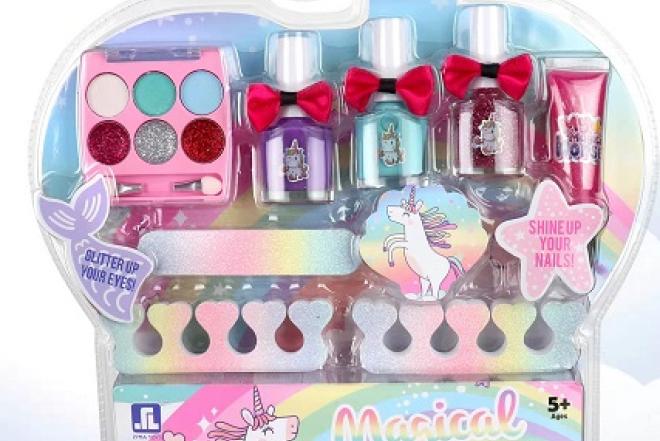 Vaikiškas manikiūro ir makiažo rinkinys-0