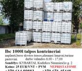 1000 L talpos IBC plastikinius konteinerius.-0