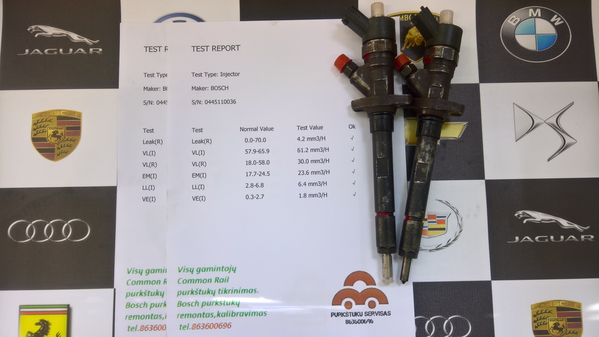 Kuro purkštukai Citroen-C8. 0445110036-0