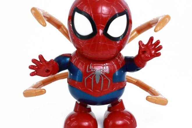 Šokantis ir šviečiantis žaislas ,,Žmogus voras“.-0