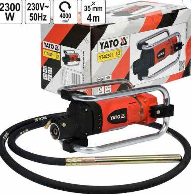 giluminis betono vibratorius YATO, 4M, 2300W, YT-82601-0
