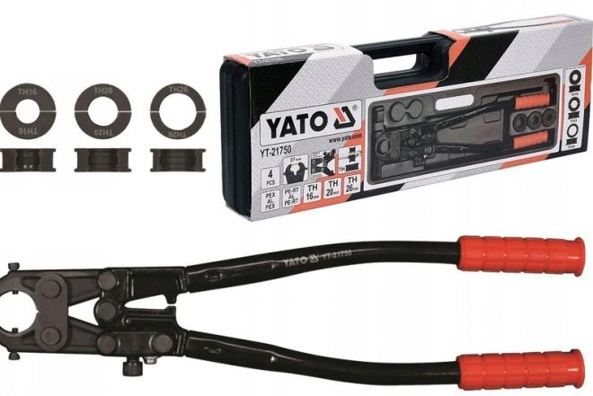 Replės vamzdžių jungtims užspausti YATO YT-21750-0