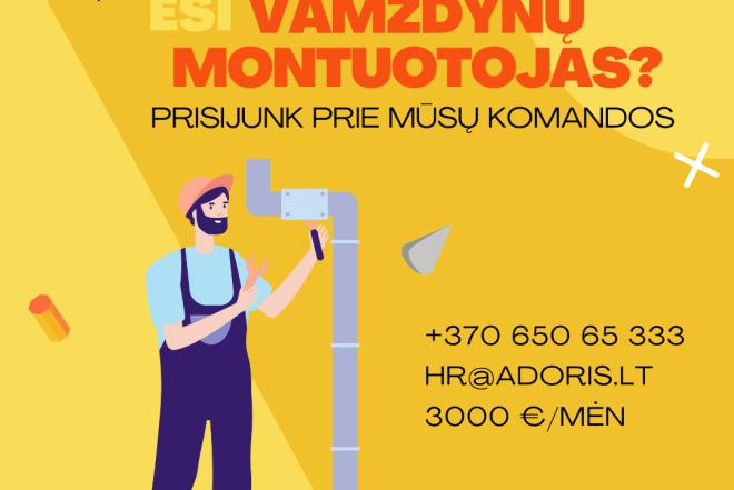 IEŠKOMI VAMZDYNŲ MONTUOTOJAI-0