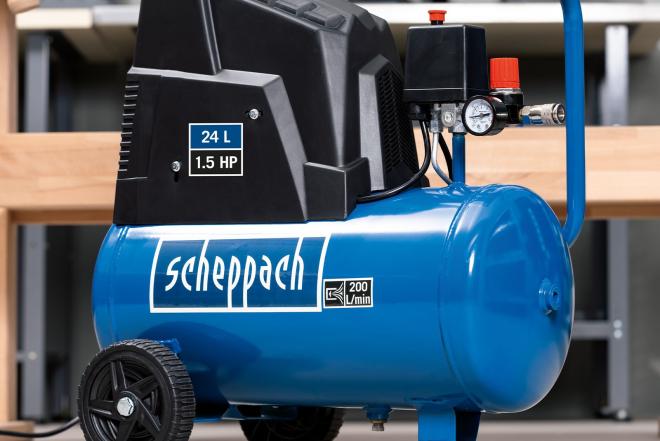 Kompresorius HC30o be alyvos su priedais, Scheppach-0