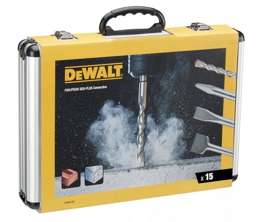 DeWALT 15vnt. kaltų ir grąžtų SDS+ rinkinys, DT9679-0