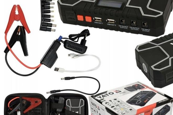 Daugiafunkcinis pakrovėjas / paleidėjas, power bank YATO, 12000mAh YT-83082-0