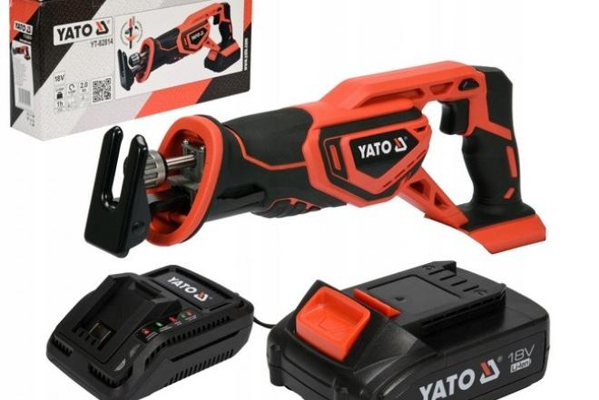 Siaurapjūklis tiesinis akumuliatorinis pjūklas YATO 18V, YT-82814-0