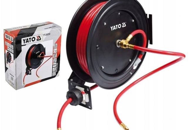 Ištraukiama pneumatinė oro žarna su rite YATO 9,5mm x 15m, YT-24250-0