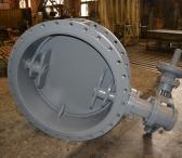 Double-eccentric butterfly valve 32нж910р Dn 1000 Pn 10-0