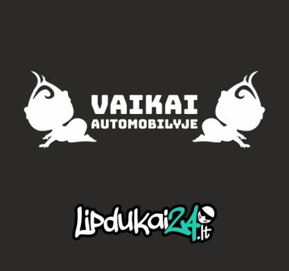 Lipdukai Vaikas automobilyje-1