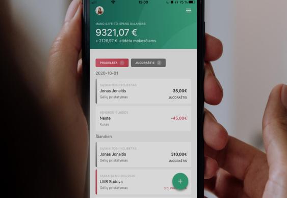 Išmanusis finansinis asistentas vykdantiems individualią veiklą pagal pažymą-1