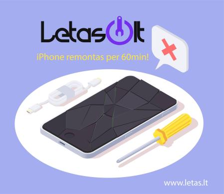 iPhone ekranų keitimas per 1 val. Klaipėdoje www.letas.lt-1