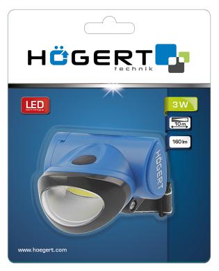 LED prožektorius ant galvos 3 W, Hogert-1